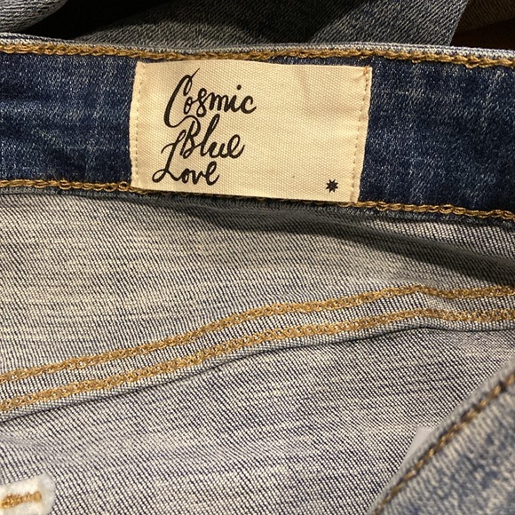 NWT Cosmic Blue Jeans w Zippers at Bottom - Picture 7 of 12
